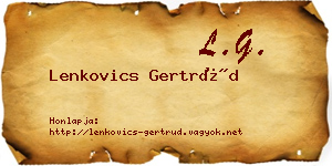 Lenkovics Gertrúd névjegykártya